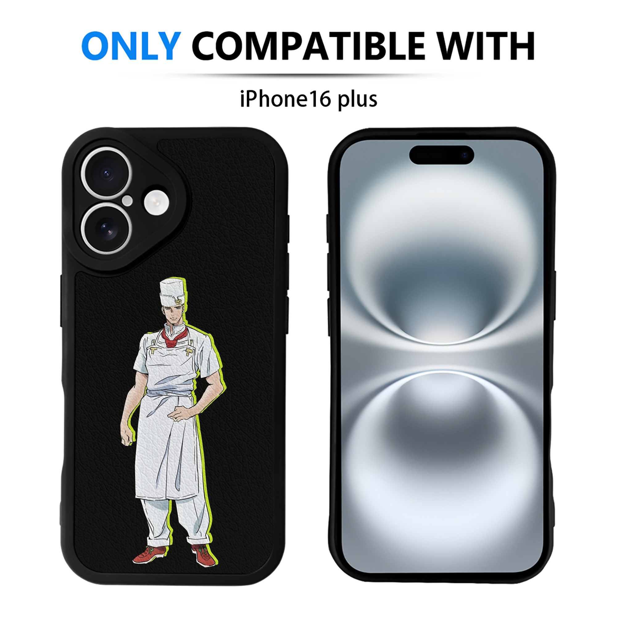（画像用） ジョジョの奇妙な冒険 Tonio Trussardi JoJo's Bizarre Adventure トニオ?トラッサルディ 【iPhone 16シリーズ対応】シリコンスマホケース（レザー調） 材質：シリコン